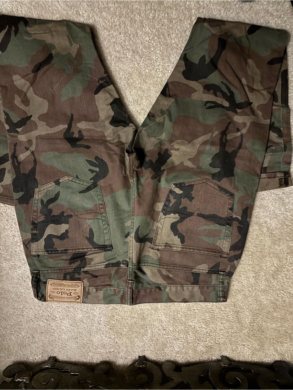 Ralph Lauren Polo Camo Cargo Pants - Green Brown Black